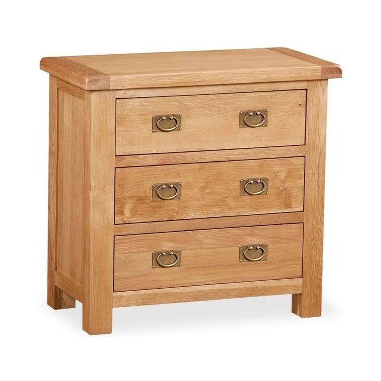 Salisbury Premium Small Chest - 3 Drawer - Oak