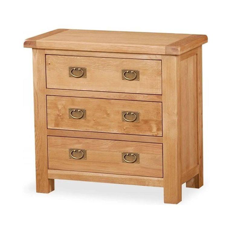 Salisbury Premium Small Chest - 3 Drawer - Oak