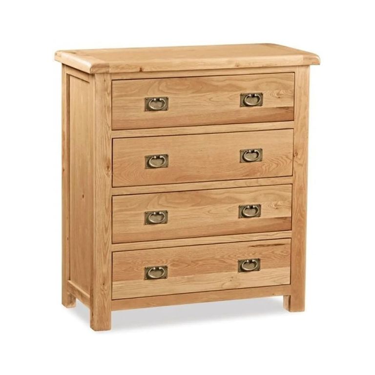 Salisbury Premium Chest - 4 Drawer - Oak