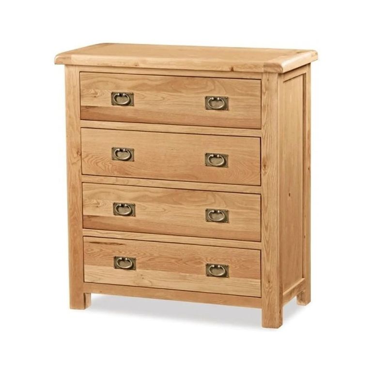 Salisbury Premium Chest - 4 Drawer - Oak