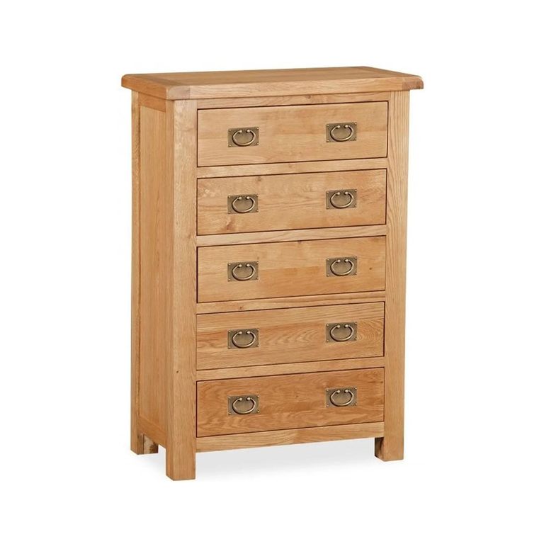 Salisbury Premium Chest - 2+3 Drawer - Oak