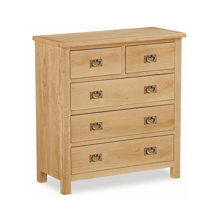 Salisbury Lite Chest - 2+3 Drawer - Oak