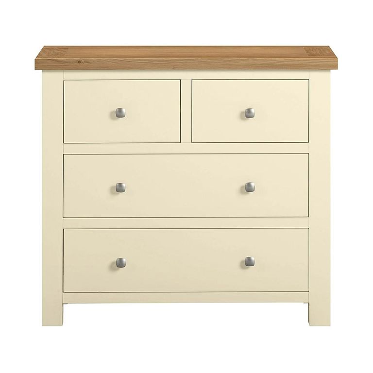Lundy Chest - 2+2 Drawer - Ivory Painted