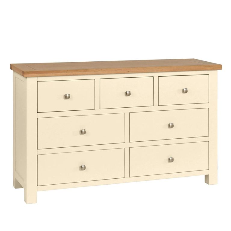 Lundy Chest - 3+4 Drawer - Ivory Painted