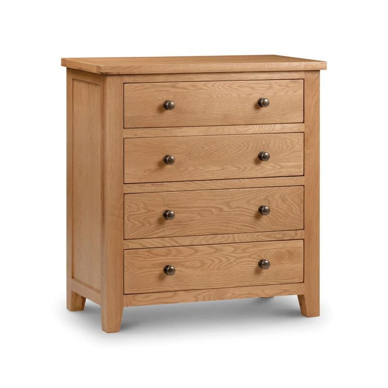 Marlborough Chest of Drawers - 4 Drawer - Oak