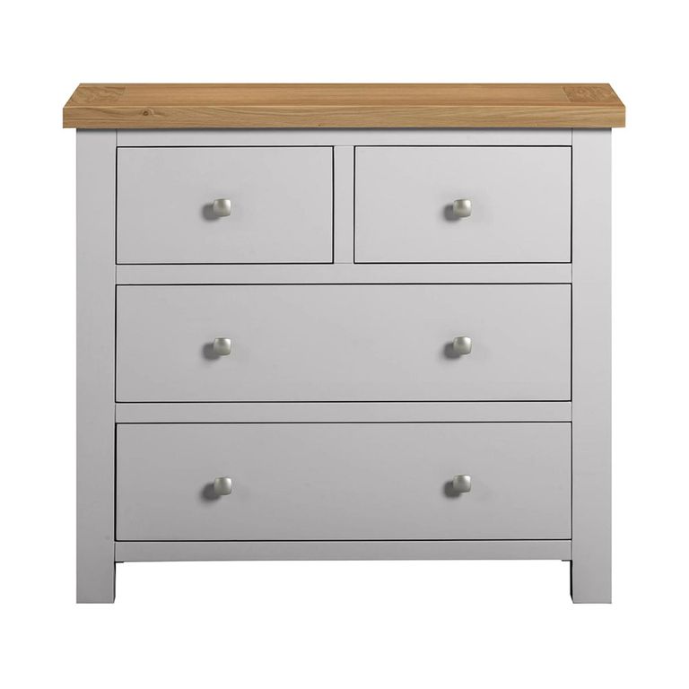 Lundy Chest - 2+2 Drawer - Grey Painted