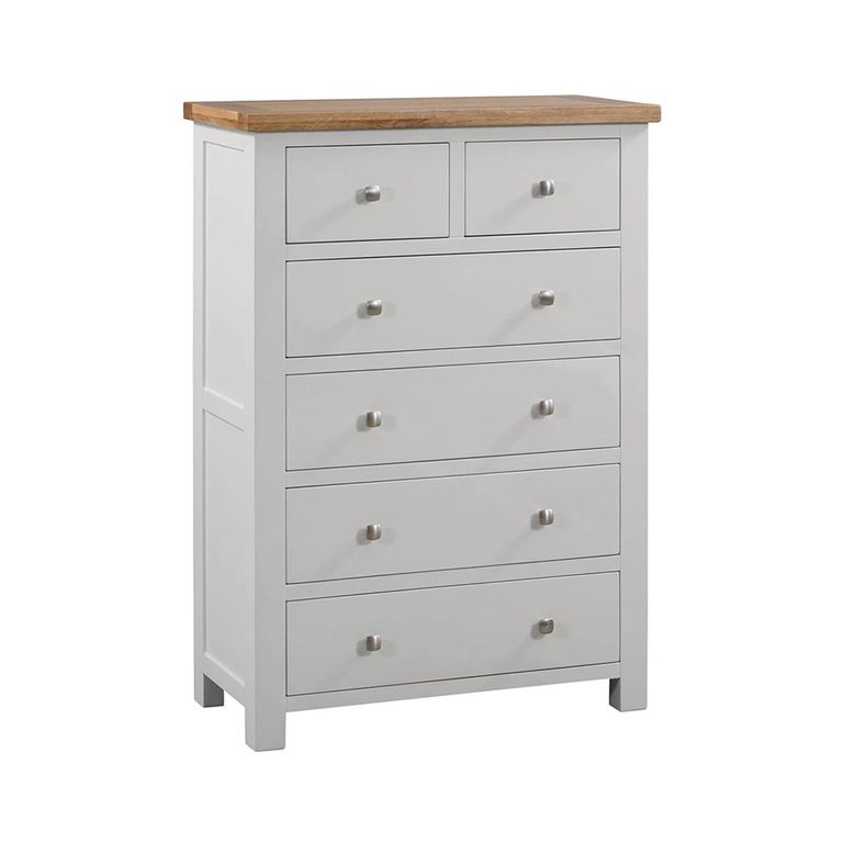 Lundy Chest - 2+4 Drawer - Grey Painted