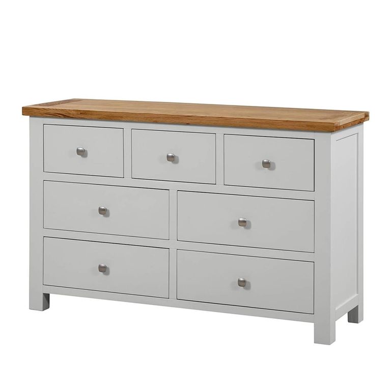 Lundy Chest - 3+4 Drawer - Grey Painted