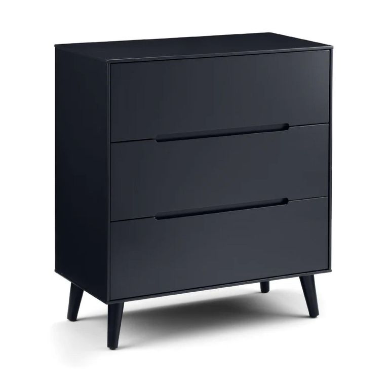 Alicia Black Small Chest - 3 Drawer