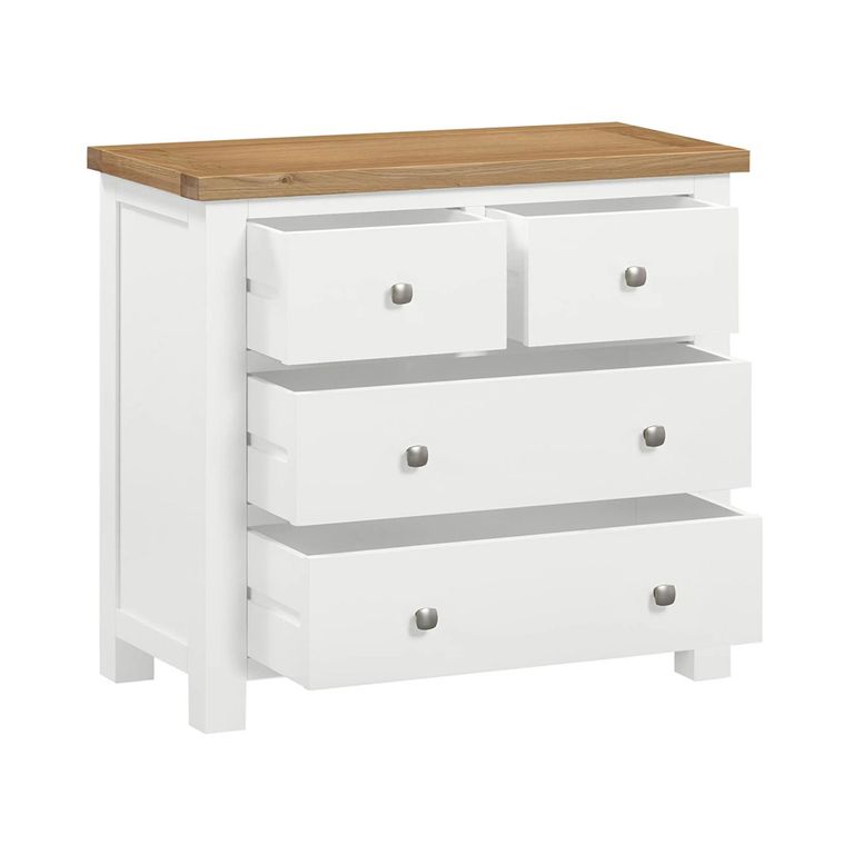 Lundy Chest - 2+2 Drawer - White Painted