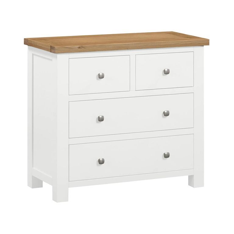 Lundy Chest - 2+2 Drawer - White Painted