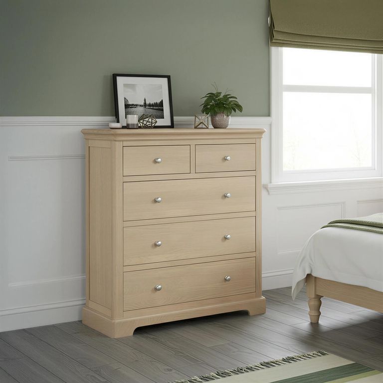 Cromwell Chest - 2+3 Drawer - Oak