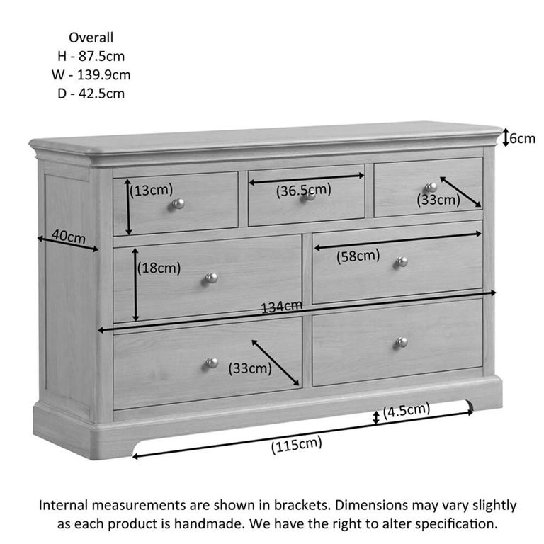 Cromwell Chest - 3+4 Drawer - Oak