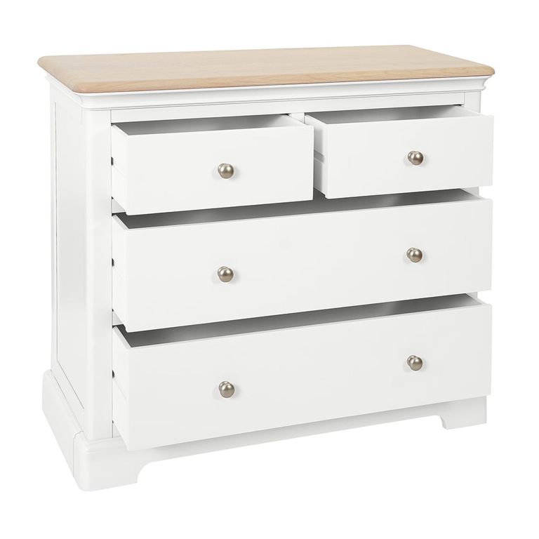 Cromwell Chest - 2+2 Drawer - White Painted