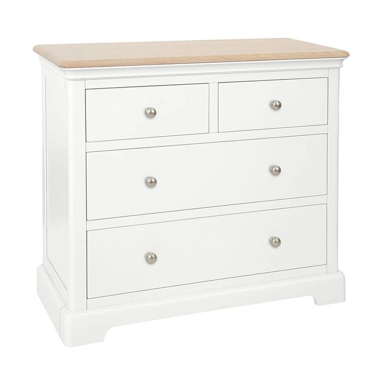Cromwell Chest - 2+2 Drawer - White Painted