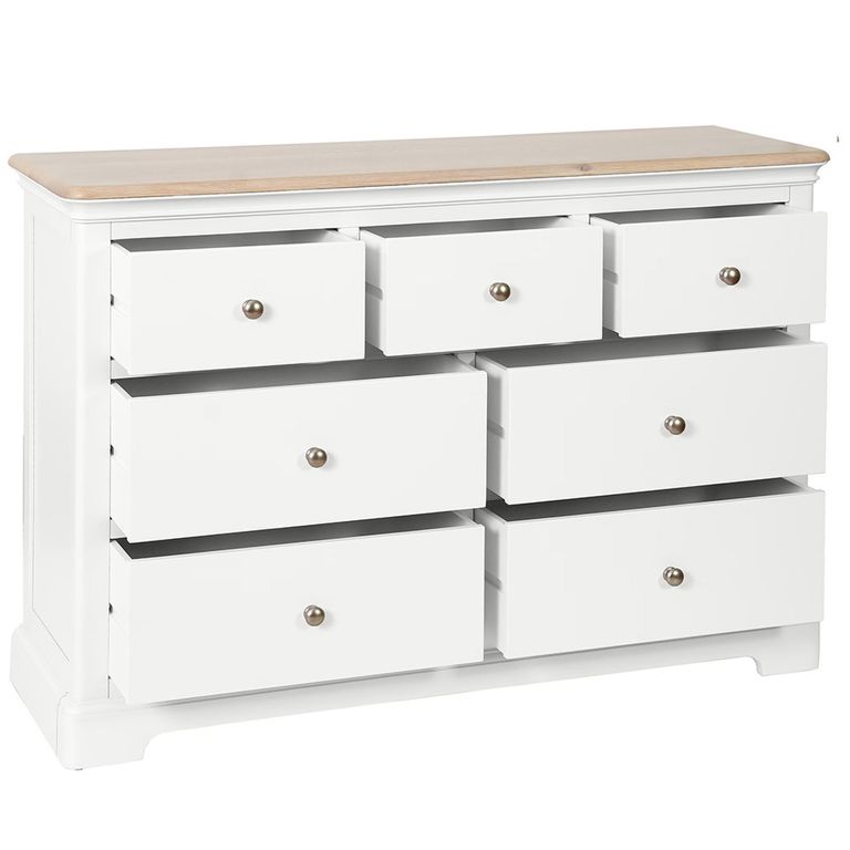 Cromwell Chest - 3+4 Drawer - White Painted