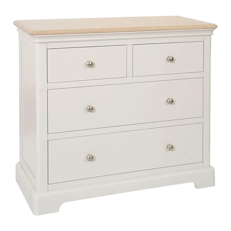 Cromwell Chest - 2+2 Drawer - Grey Painted
