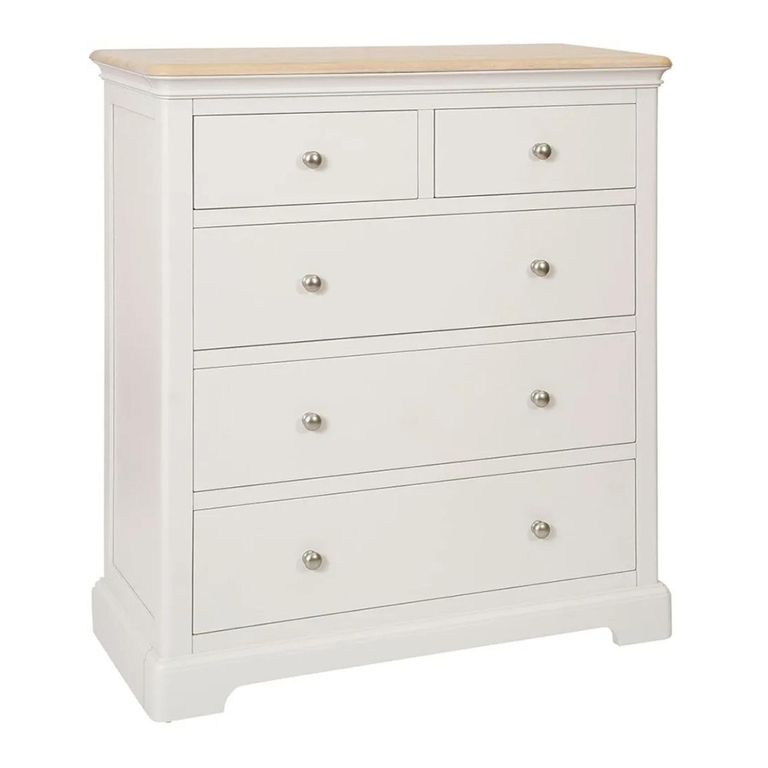 Cromwell Chest - 2+3 Drawer - Grey Painted