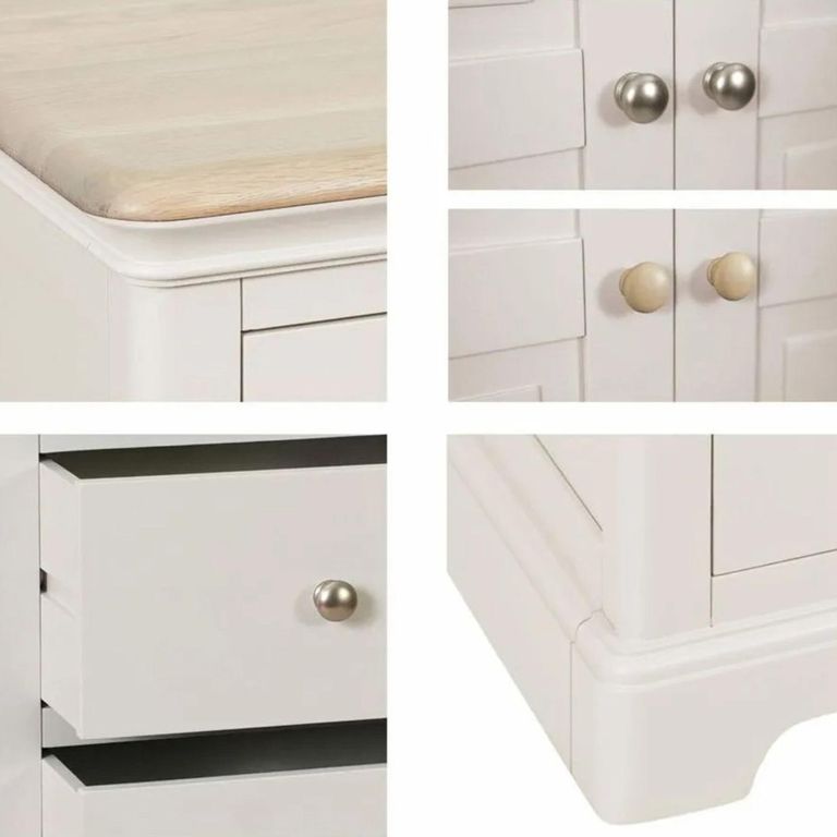 Cromwell Chest - 2+3 Drawer - Grey Painted