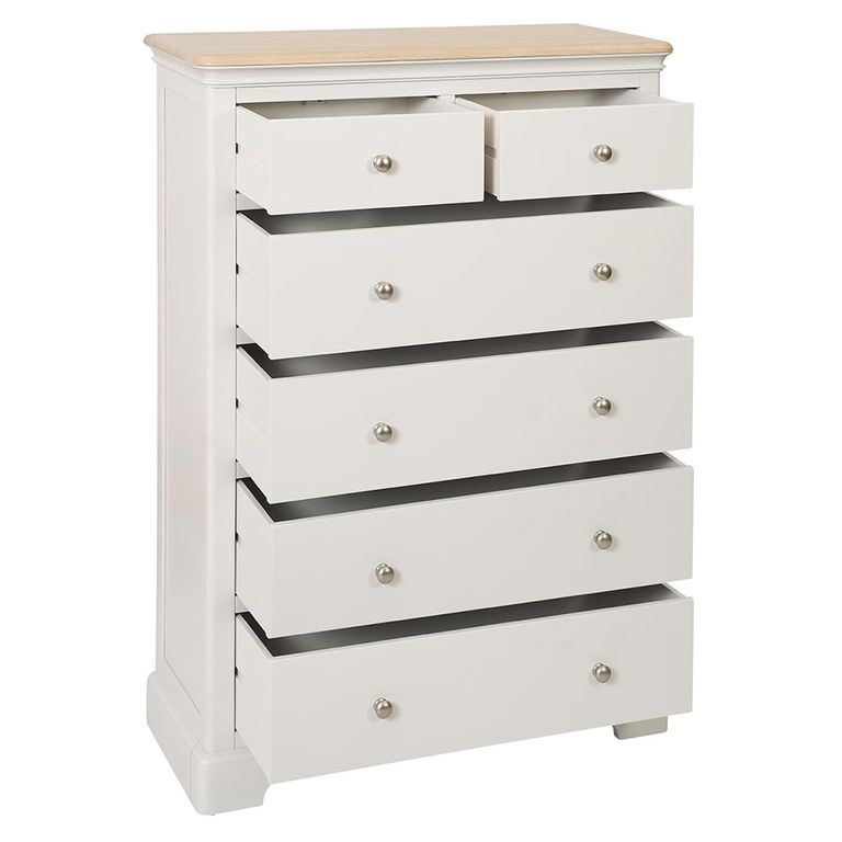 Cromwell Chest - 2+4 Drawer - Grey Painted