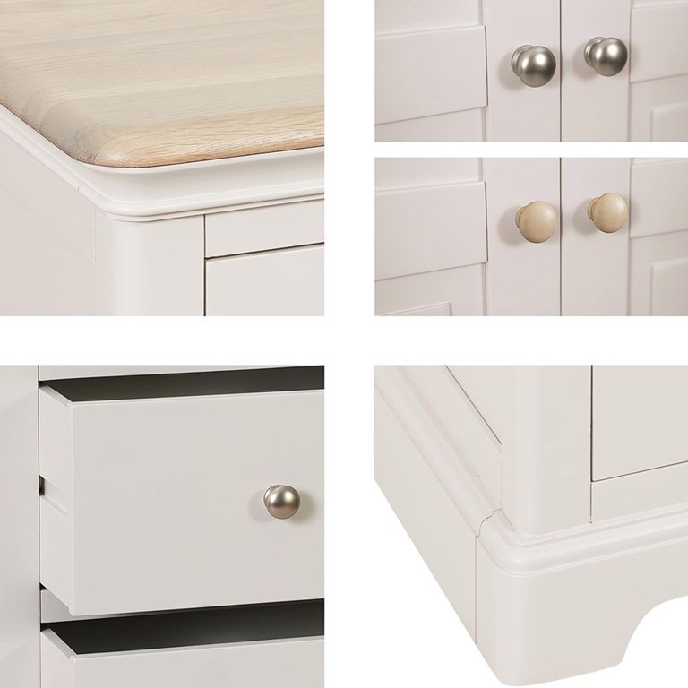 Cromwell Chest - 2+4 Drawer - Grey Painted