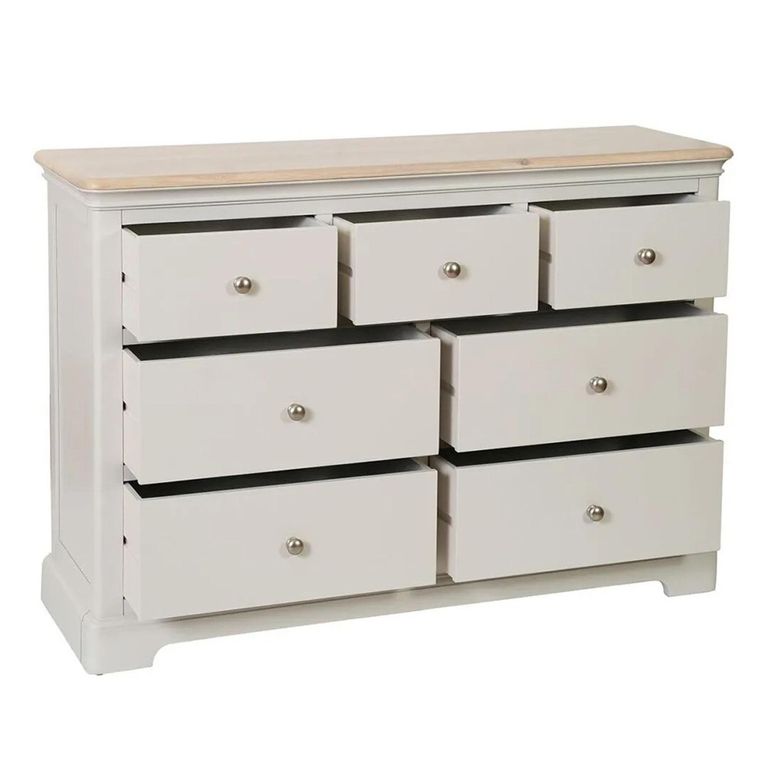 Cromwell Chest - 3+4 Drawer - Grey Painted