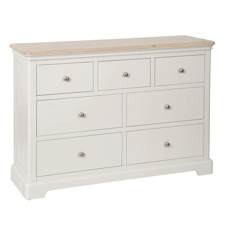 Cromwell Chest - 3+4 Drawer - Grey Painted