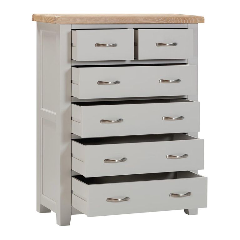Wilmont Chest - 2+4 Drawer - Grey Painted
