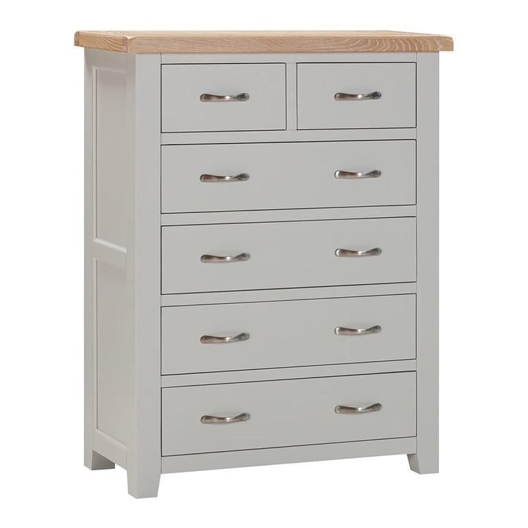 Wilmont Chest - 2+4 Drawer - Grey Painted