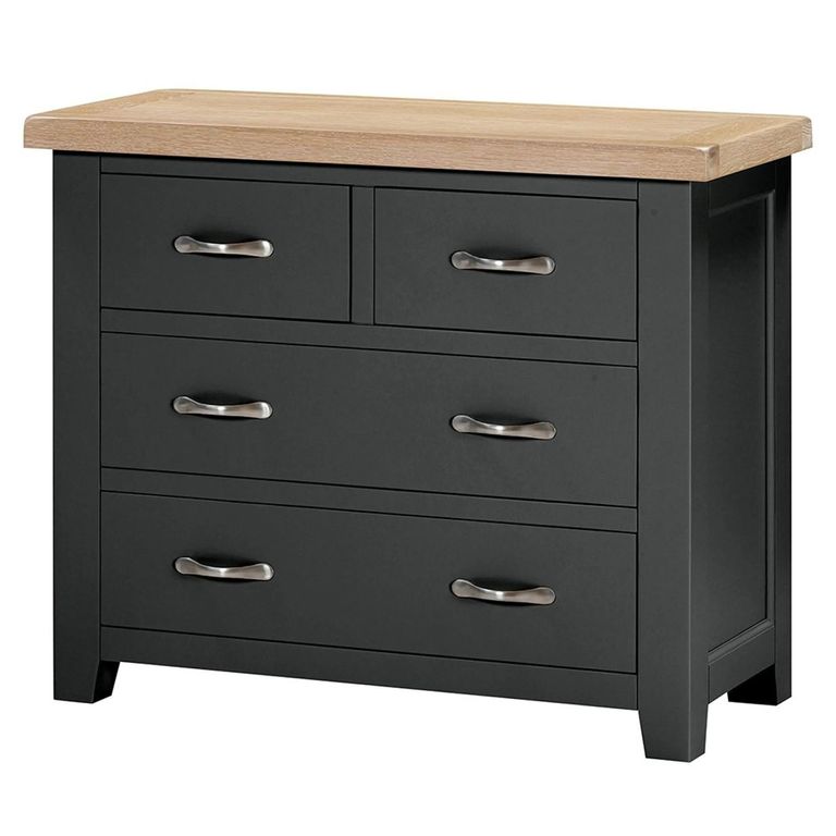 Wilmont Chest - 2+2 Drawer - Black Painted