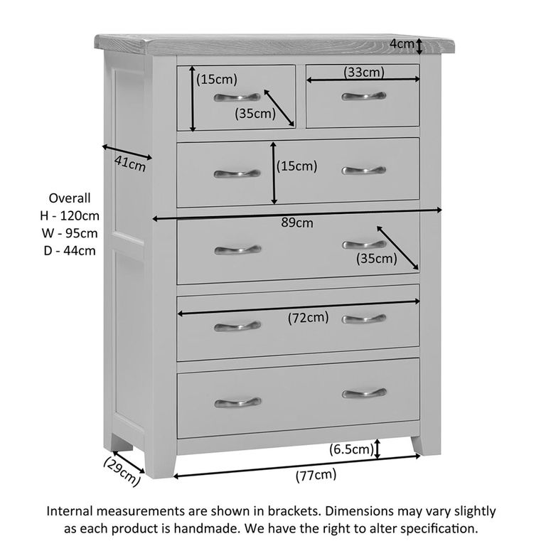 Wilmont Chest - 2+4 Drawer - Black Painted