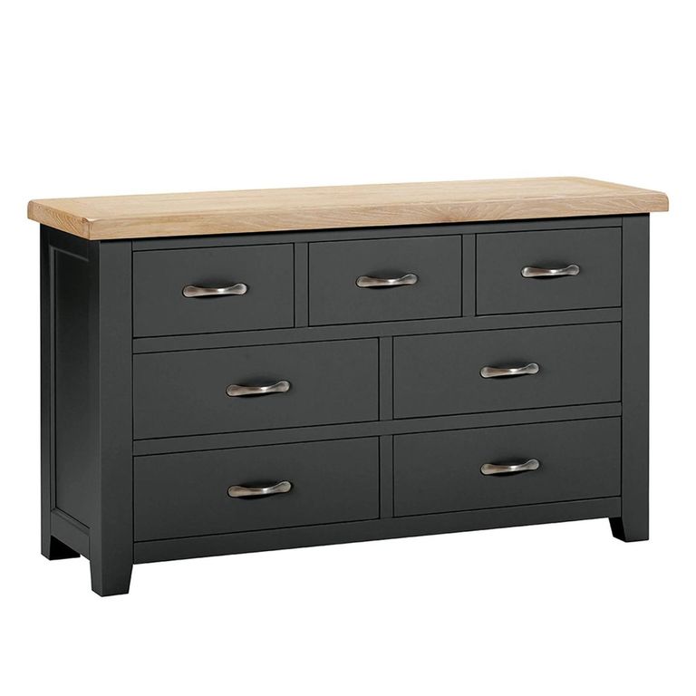 Wilmont Chest - 3+4 Drawer - Black Painted
