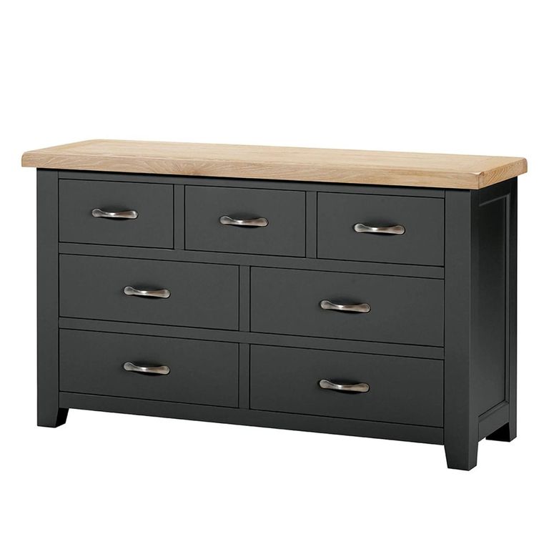 Wilmont Chest - 3+4 Drawer - Black Painted