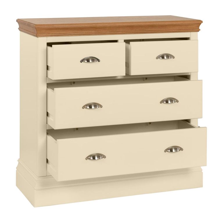Versailles Chest - 2+2 Drawer - Ivory Painted