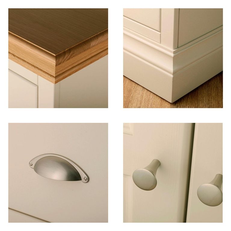 Versailles Chest - 2+2 Drawer - Ivory Painted