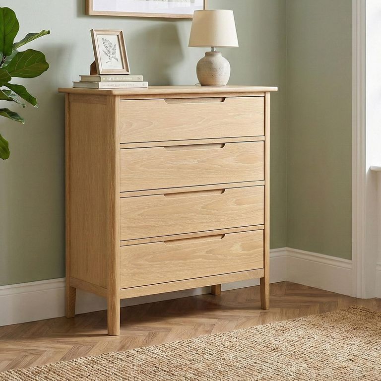 Twyford Chest - 4 Drawer Wide - Oak