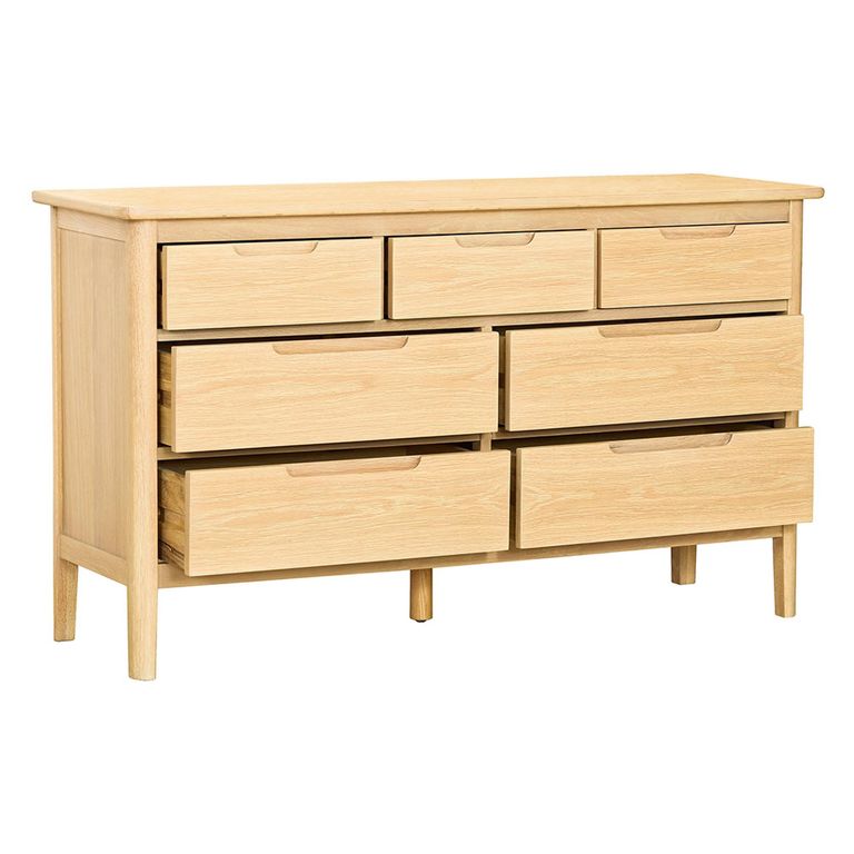 Twyford Wide Chest - 3+4 Drawer - Oak