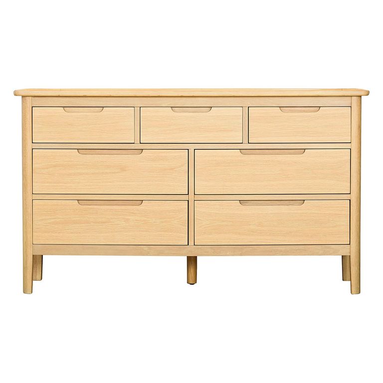 Twyford Wide Chest - 3+4 Drawer - Oak