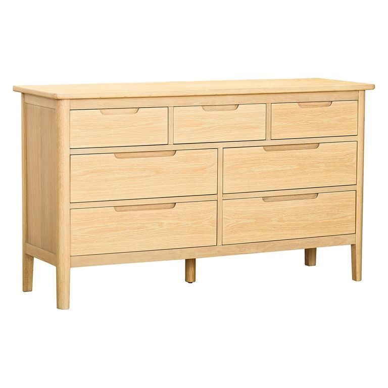 Twyford Wide Chest - 3+4 Drawer - Oak