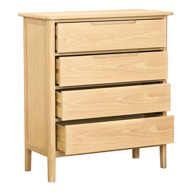 Twyford Chest - 4 Drawer Wide - Oak