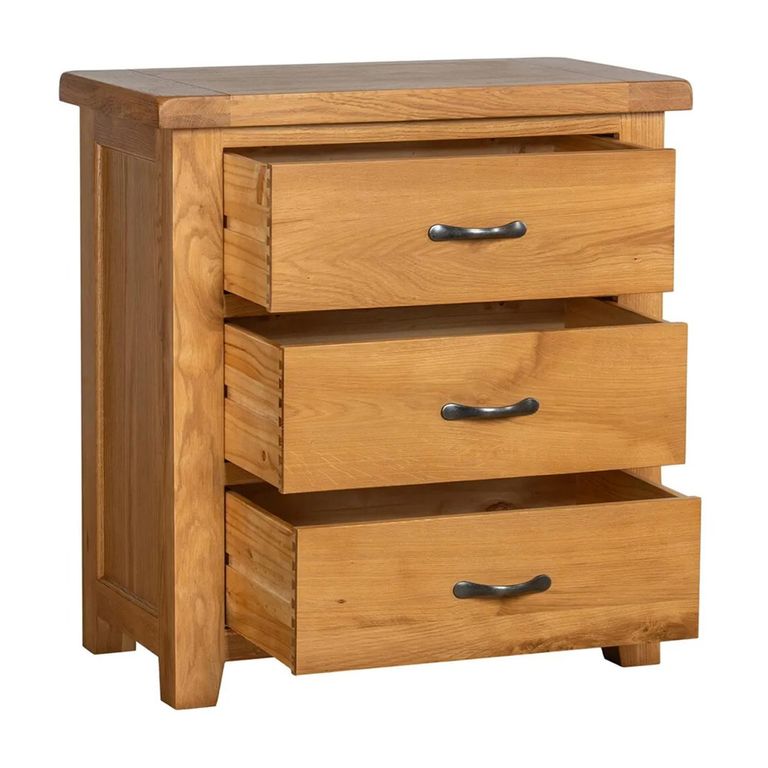 Somer Small Chest - 3 Drawer - Oak
