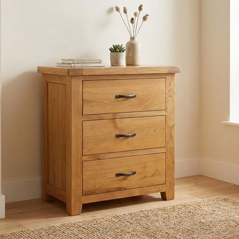 Somer Small Chest - 3 Drawer - Oak