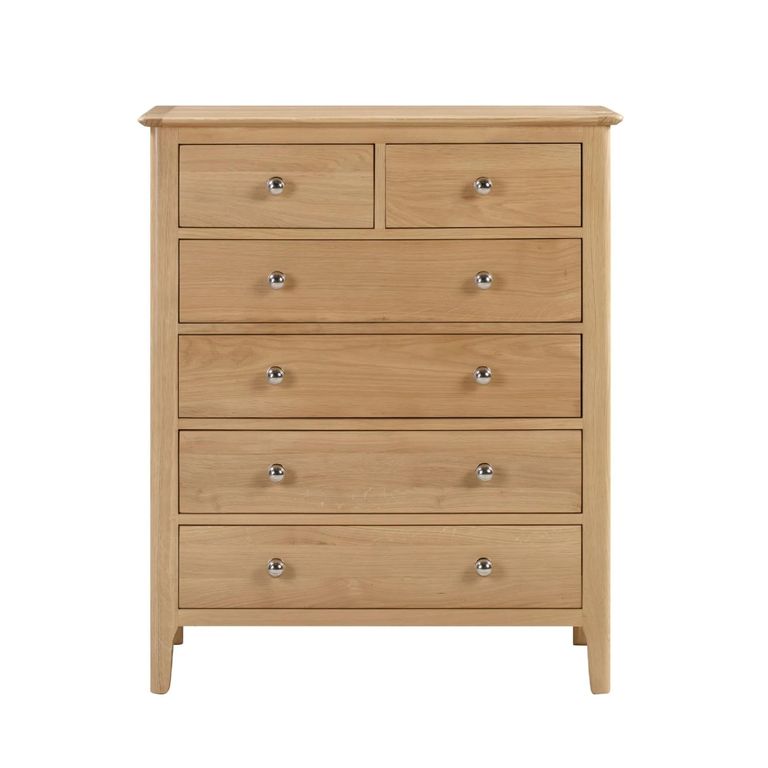 Cotswold Chest of Drawers - 4+2 Drawer - Oak