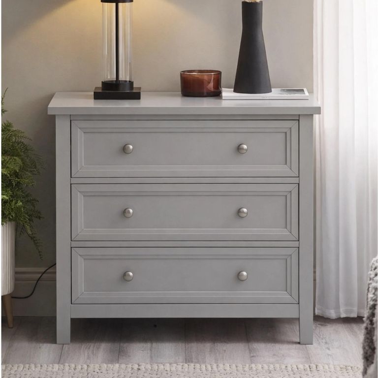 Maine Chest of Drawers - 3 Drawer - Small - Grey