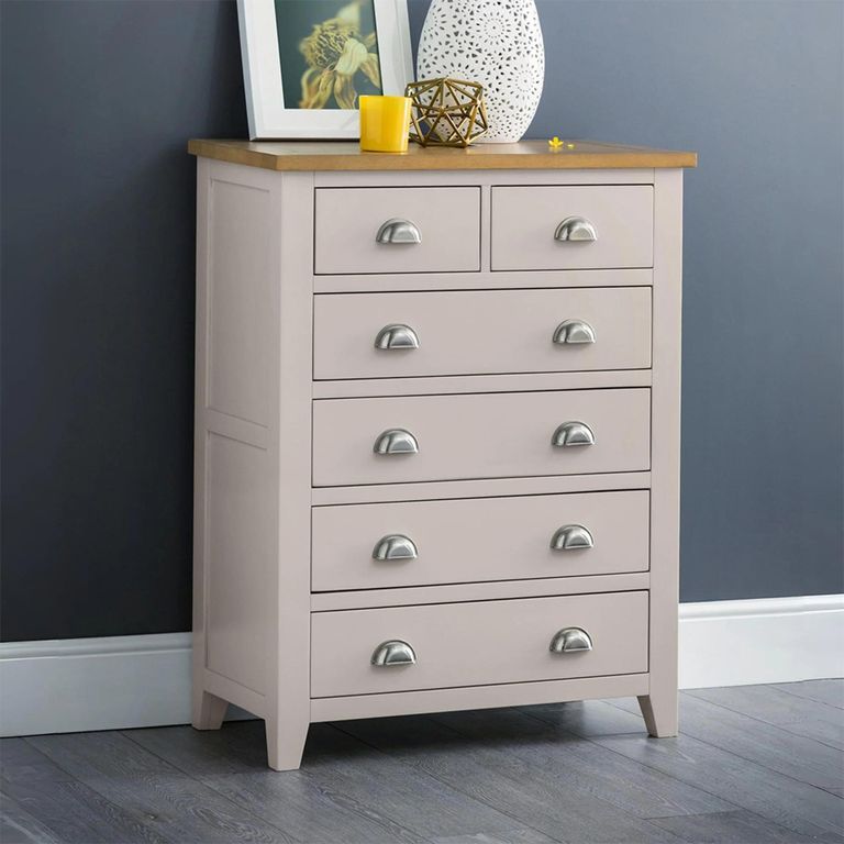 Richmond Chest of Drawers - 4+2 Drawer - Grey