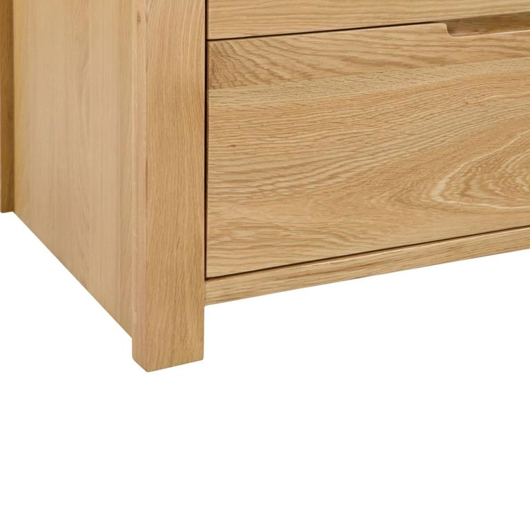 Curve Chest of Drawers - 3+2 Drawer - Oak