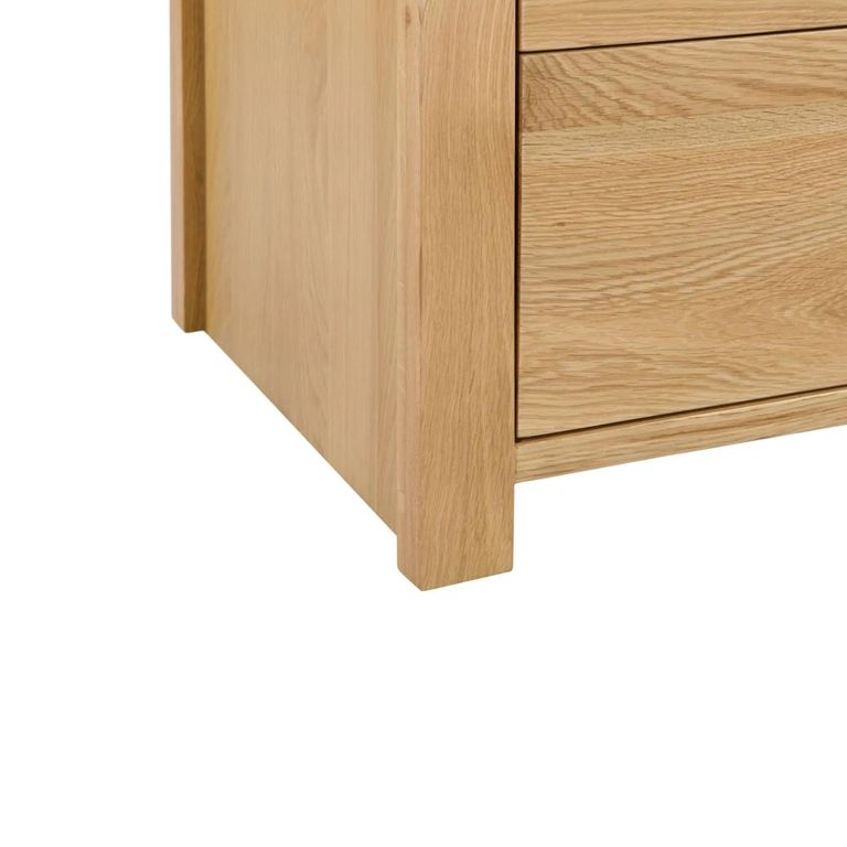 Curve Chest of Drawers - 6 Drawer - Wide - Oak