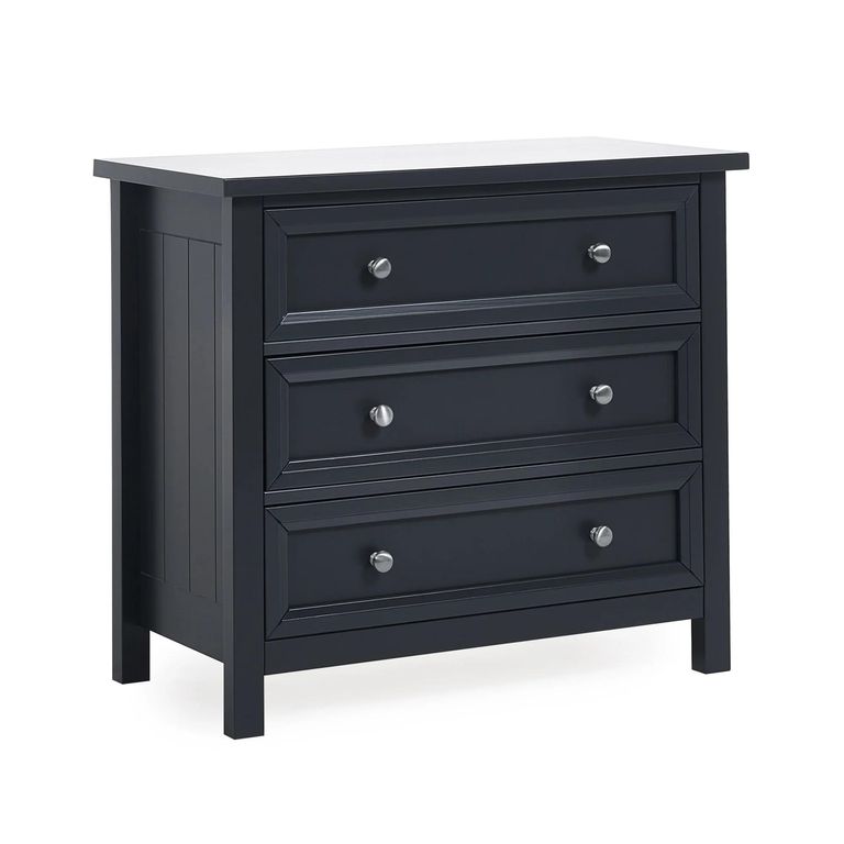 Maine Chest of Drawers - 3 Drawer - Small - Black