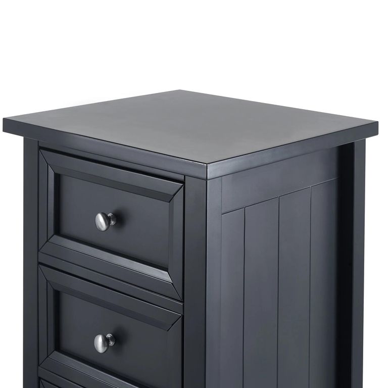 Maine Chest of Drawers - 5 Drawer - Tall - Black