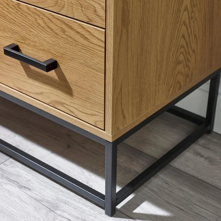 Harlow Light Oak Effect Chest of Drawers - 4 Drawer